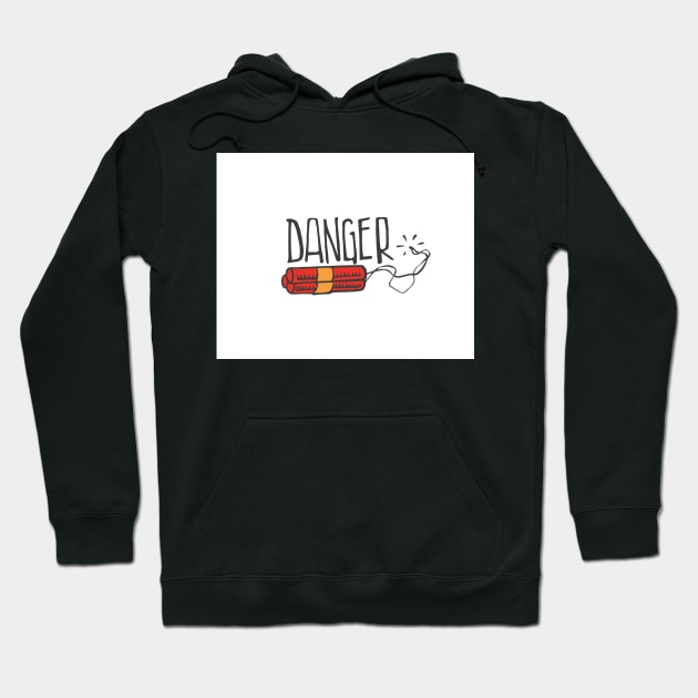 Danger illustration Hoodie by bernardojbp